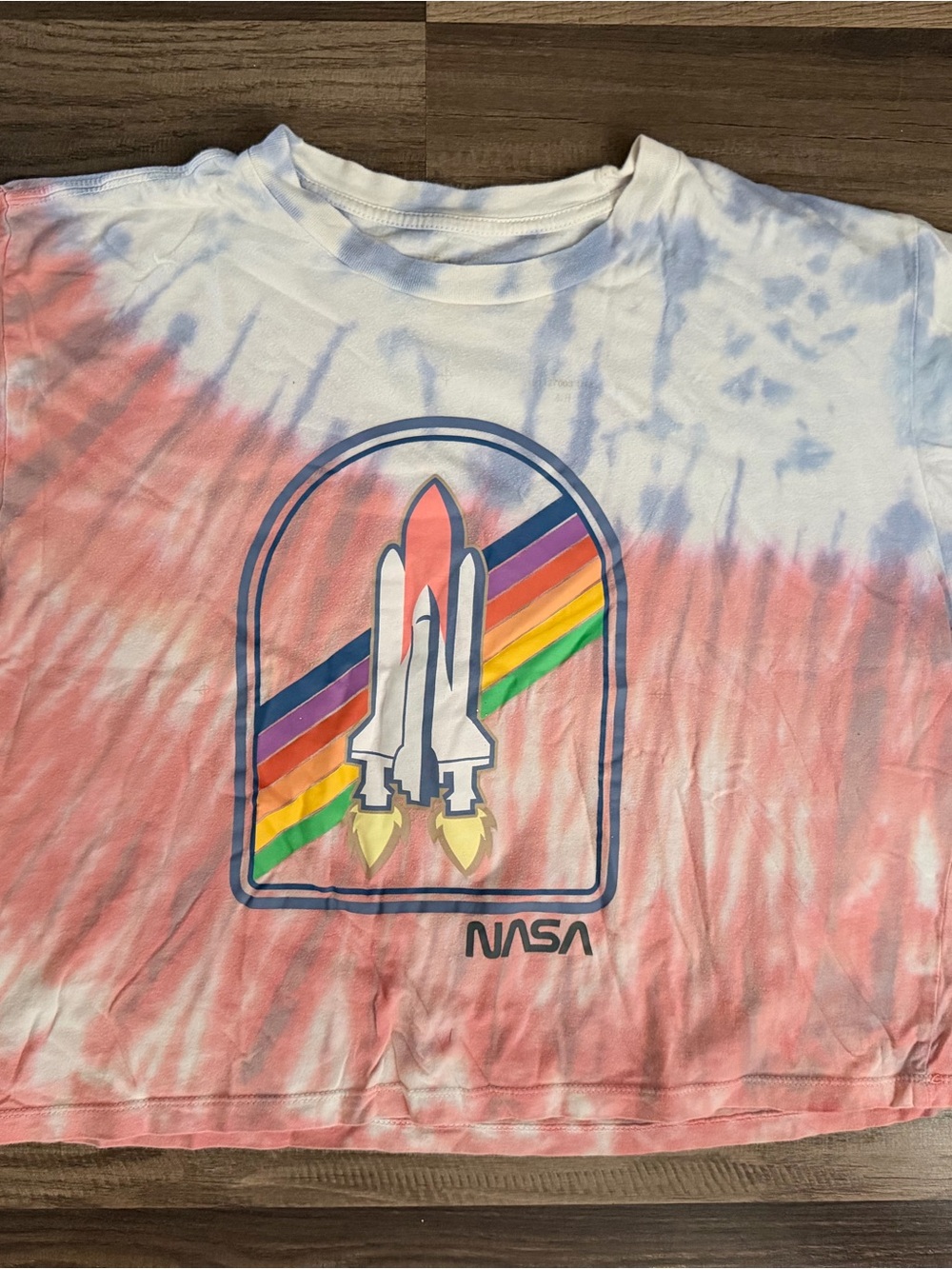 Kids' Tie-Dye Rocket Tee - Pink & Blue